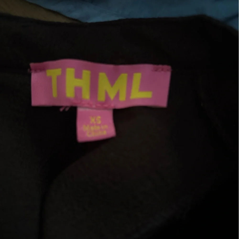 THML Black Blouse with White Embroidery - Picture 3 of 3